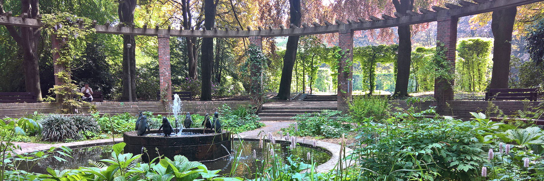 Pinguinbrunnen im Stadtpark