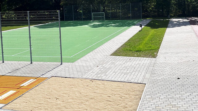 Sportplatz Entwässerung