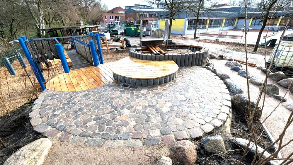 Grundschule Heidberg Norderstedt – Baufortschritt Tobehügel, März 2026